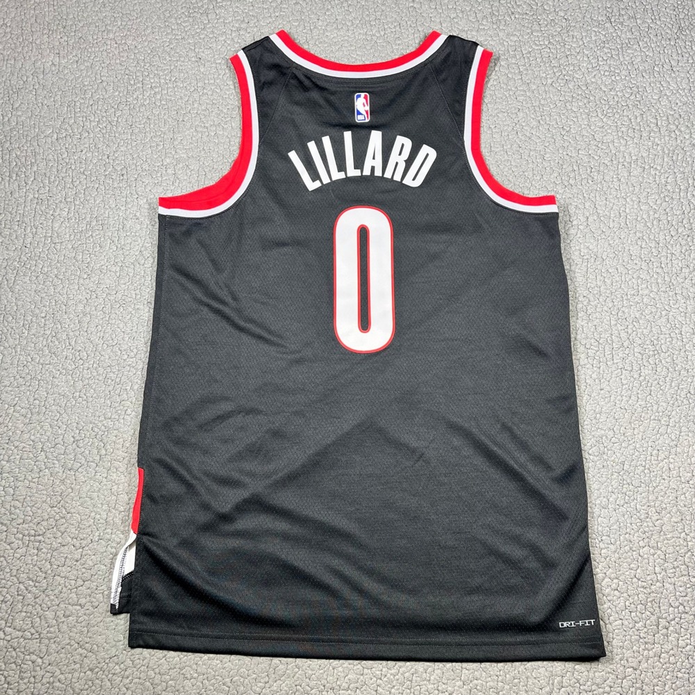Nike Damian Lillard Portland Trail Blazers Icon Edition Jersey DN2020-010 Mens L - Picture 8 of 12